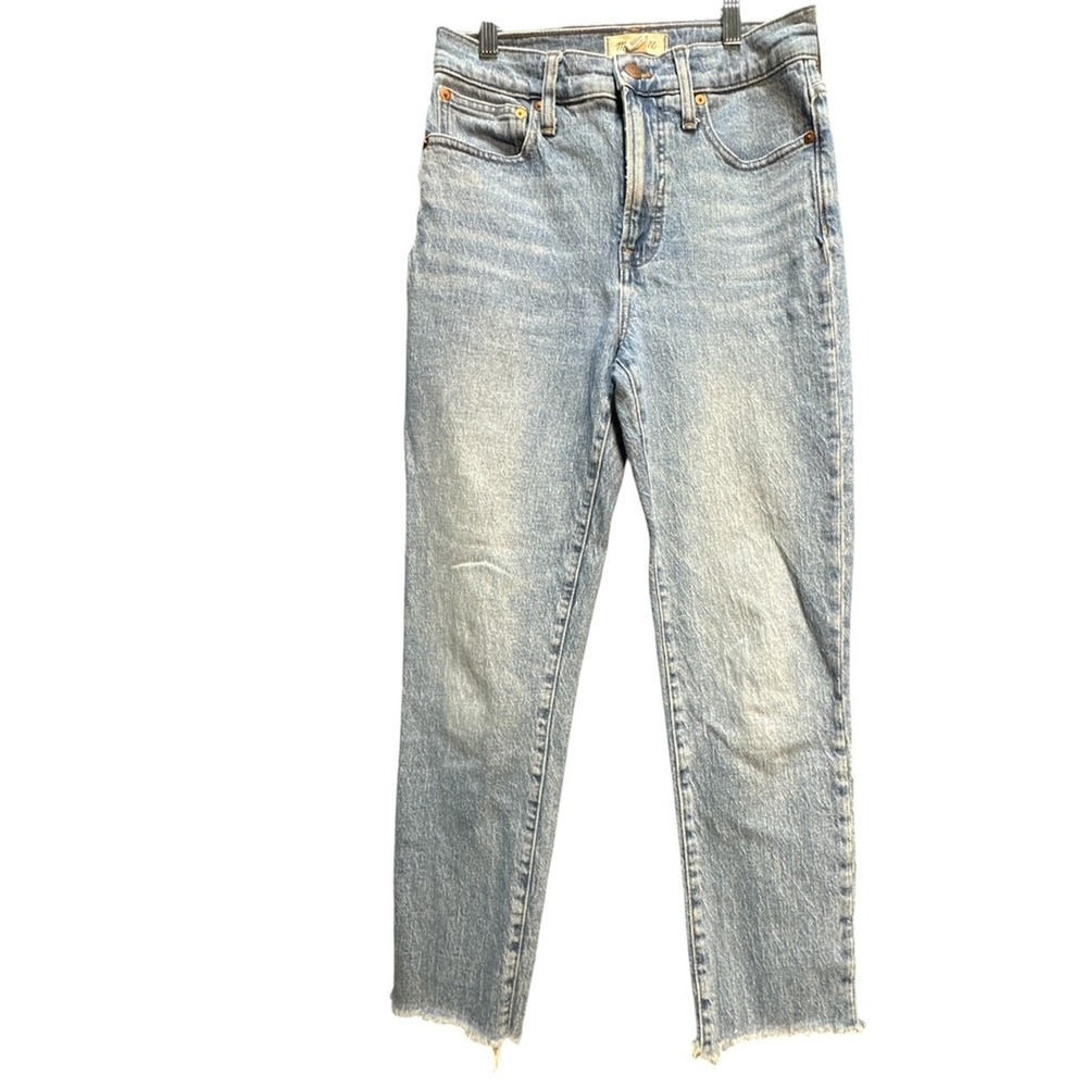 Madewell Women's The Perfect Vintage Jean Enmore Wash Raw-Hem Light Blue Size 26